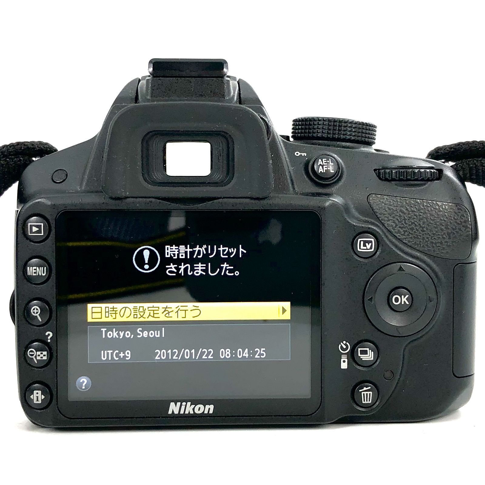 Nikon ニコン D3200 ダブルレンズキット AF-S DX NIKKOR 18-55mm 1:3.5-5.6G VR 55-200mm 1:4-5.6 ズームレンズ 動作確認済み【ND-14】