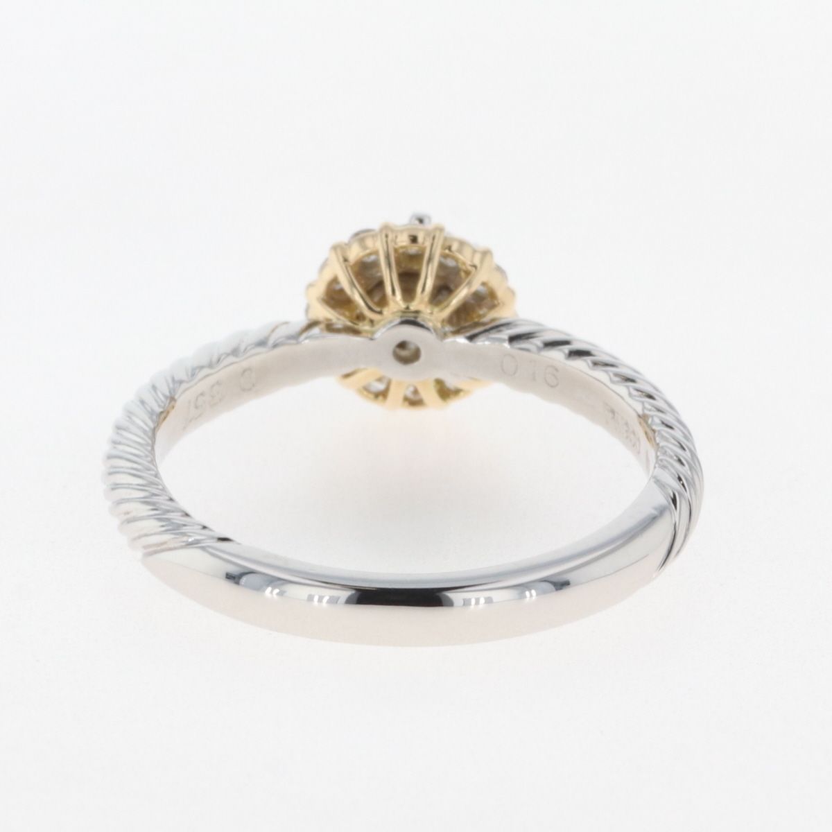 ダイヤモンド デザインリング プラチナ WG ホワイトゴールド 指輪 