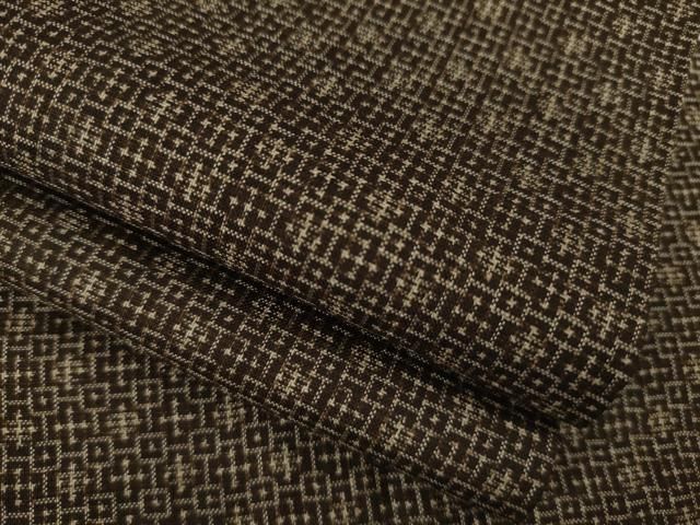 平和屋着物●男性　男柄の最高峰　西郷柄　西郷絣　浦上新西郷　本場大島紬　正絹　逸品　AAAY4760ck 平和屋着物○男性 男柄の最高峰 西郷柄 西郷絣 浦上新