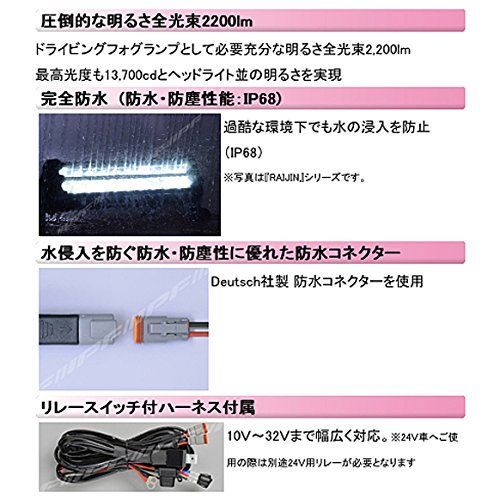 IPF フォグランプ LED 2インチ 角型 2200lm27,000cd 60 - Ko-cha