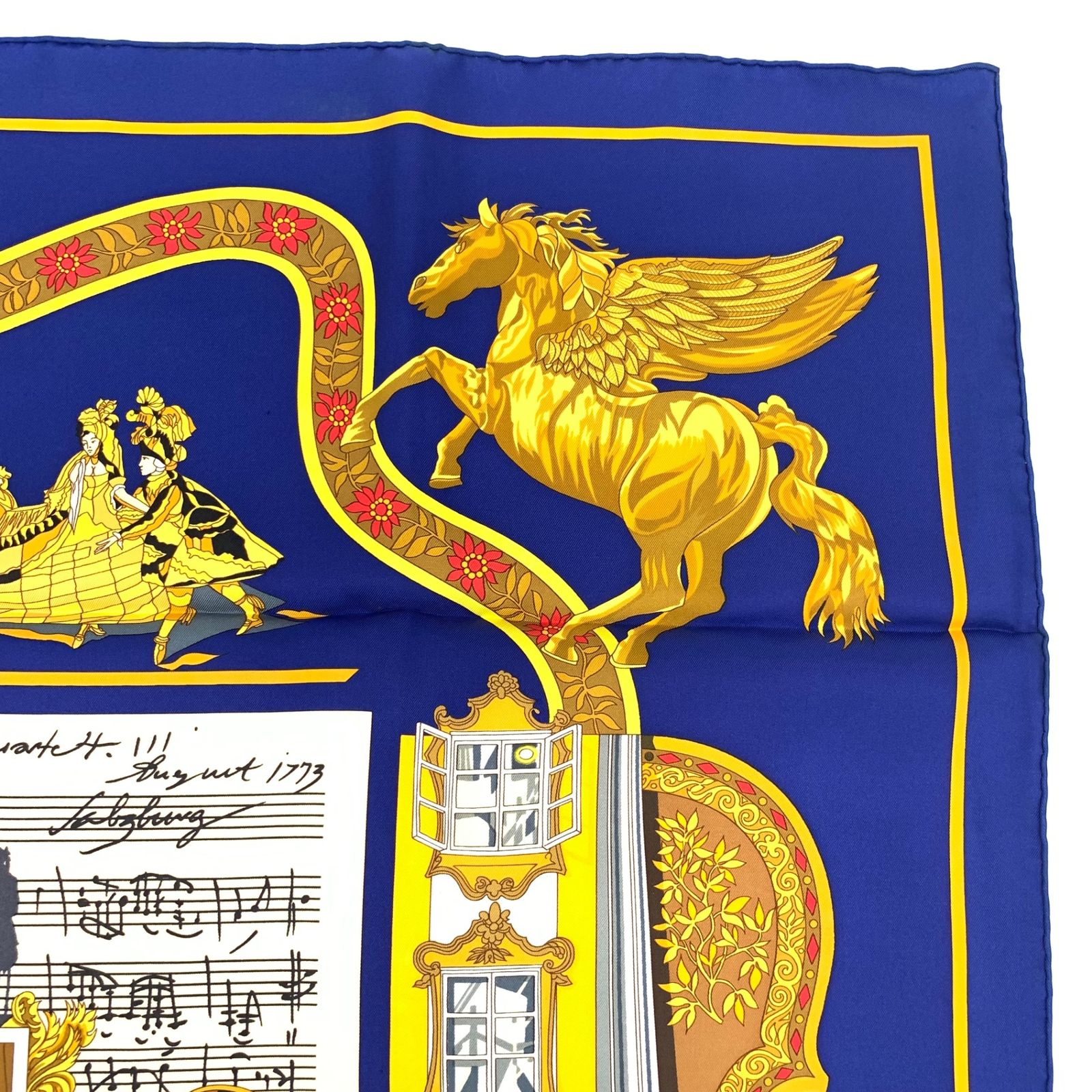 未使用級 HERMES エルメス カレ 90 IN SALZBURG ザルツブルグ スカーフ