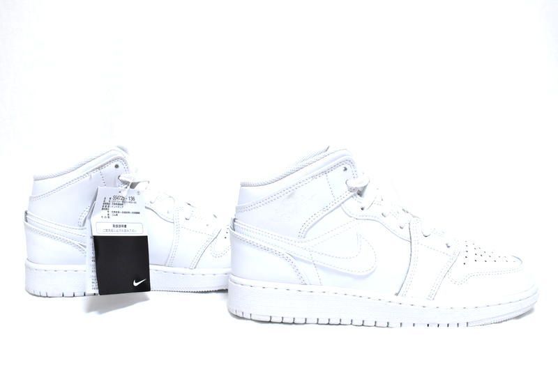 新品 NIKE AIR JORDAN 1 MID GS 22.5cm 554725-136 ナイキ エア 
