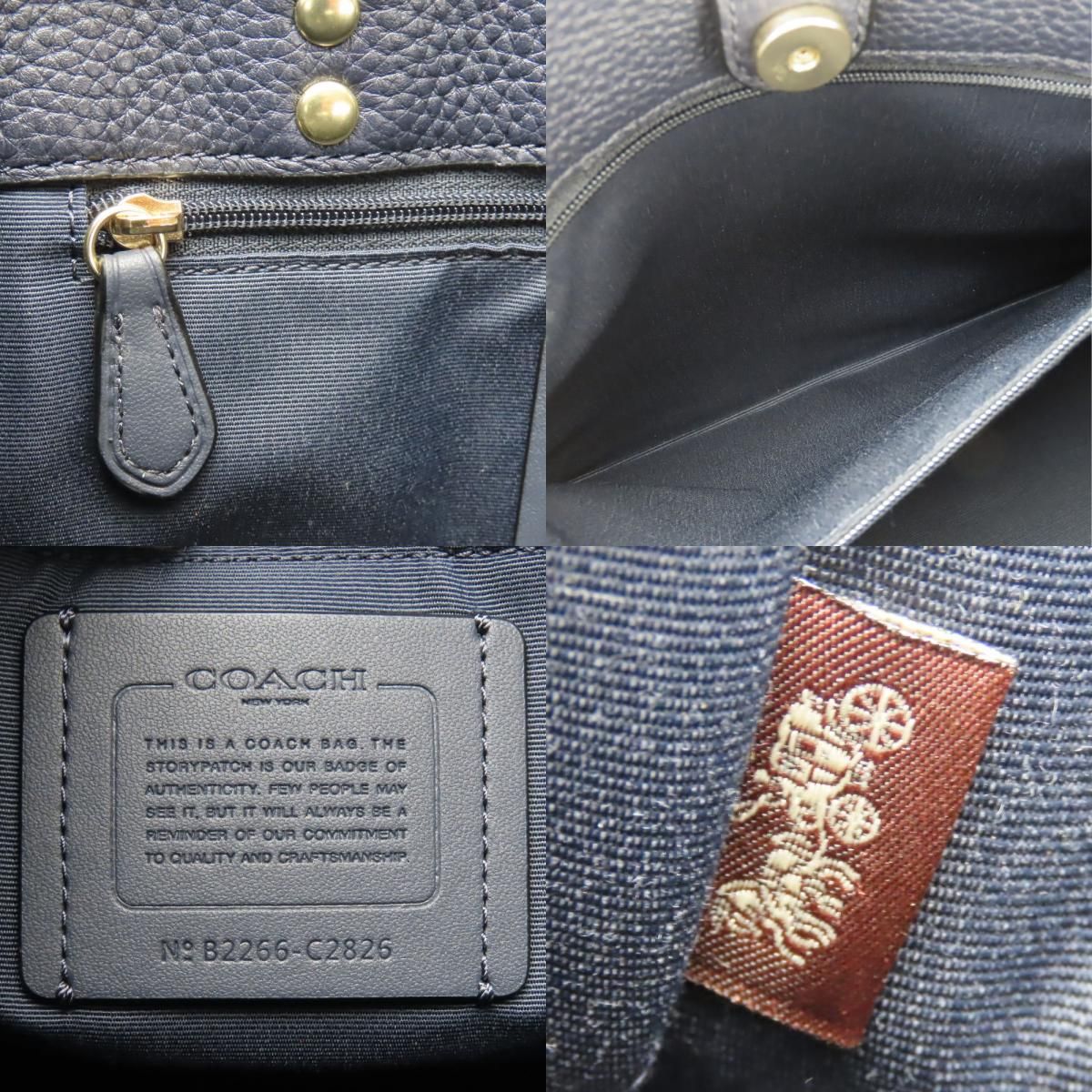 中古】美品 コーチ トートバッグ C2826 デンプシー シグネチャー 