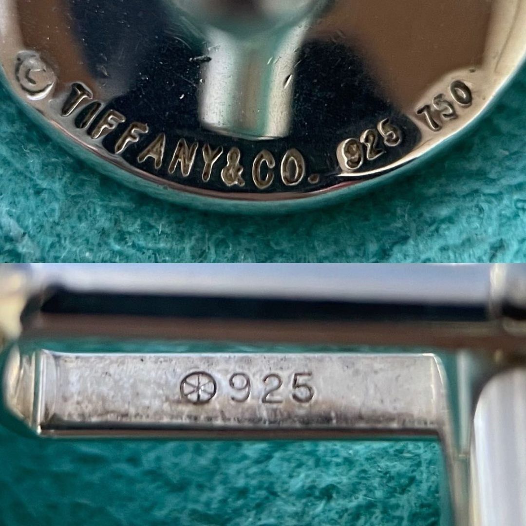 ティファニー ボタン カフス 750 925 コンビ Lp2fe ティファニー ボタン カフス 750 925 コンビ Lp2fe