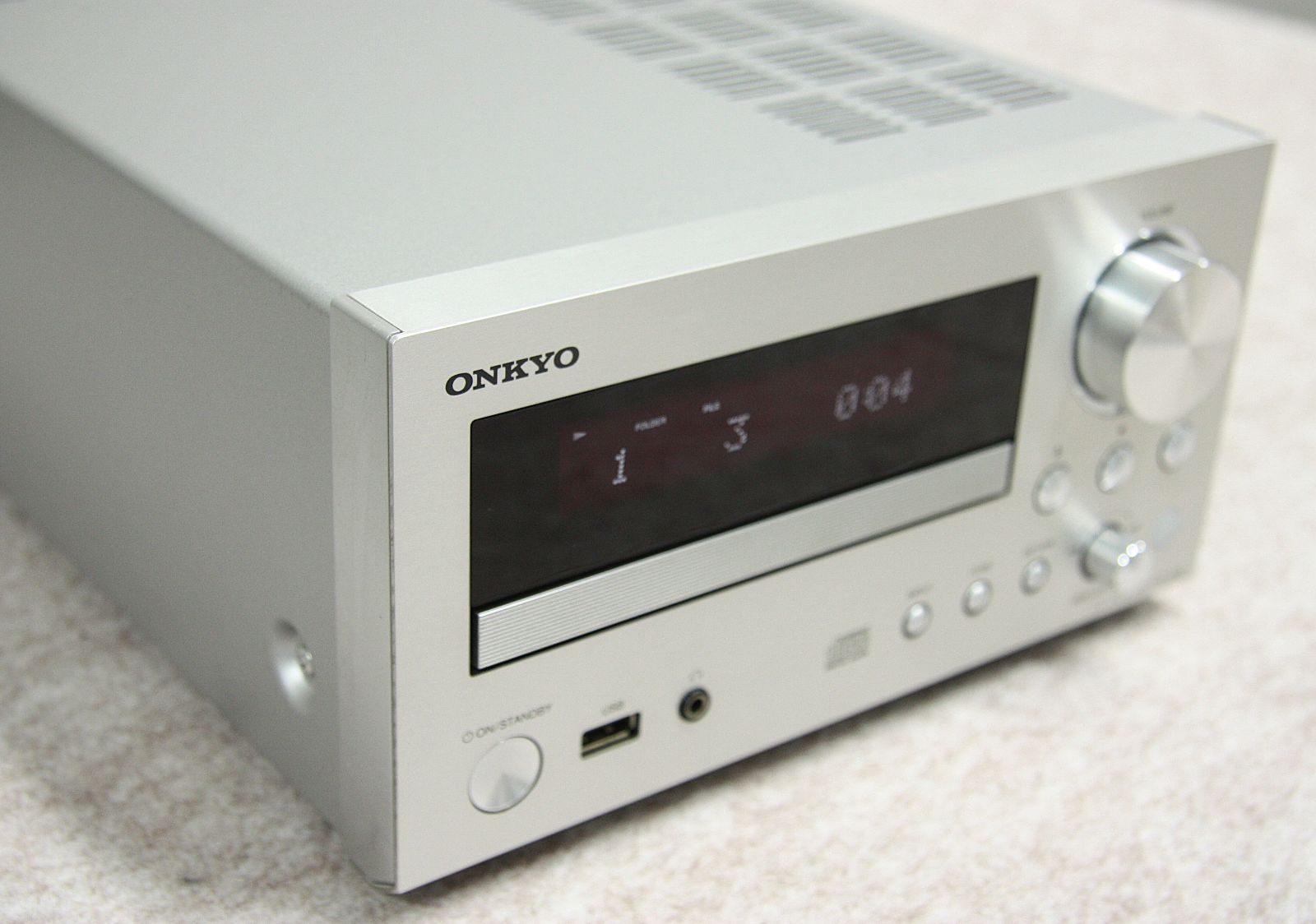 ONKYO CD|USBレシーバーCR-555シルバー色