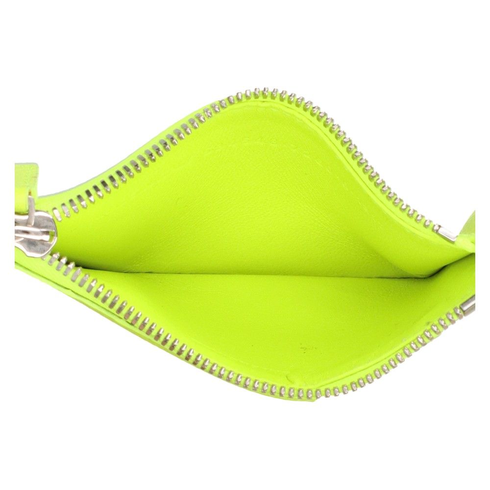 BALENCIAGA バレンシアガ CASH キーリング付ネックストラップ ショルダーカード ケース ブイエロー 594548 BALENCIAGA (バレンシアガ) CASH キーリング付ネックストラップ