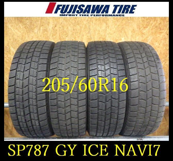 SP787 F● ● 製造 約8部山●Good’YEAR ICE NAVI7●205 60R16●4本