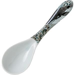 【新品・5営業日で発送】MINORUTOKI みのる陶器 【白波くじら】 レンゲ 日本製 美濃焼 食器 レンゲ オリジナル (a14644965583064145)【入数:10】
