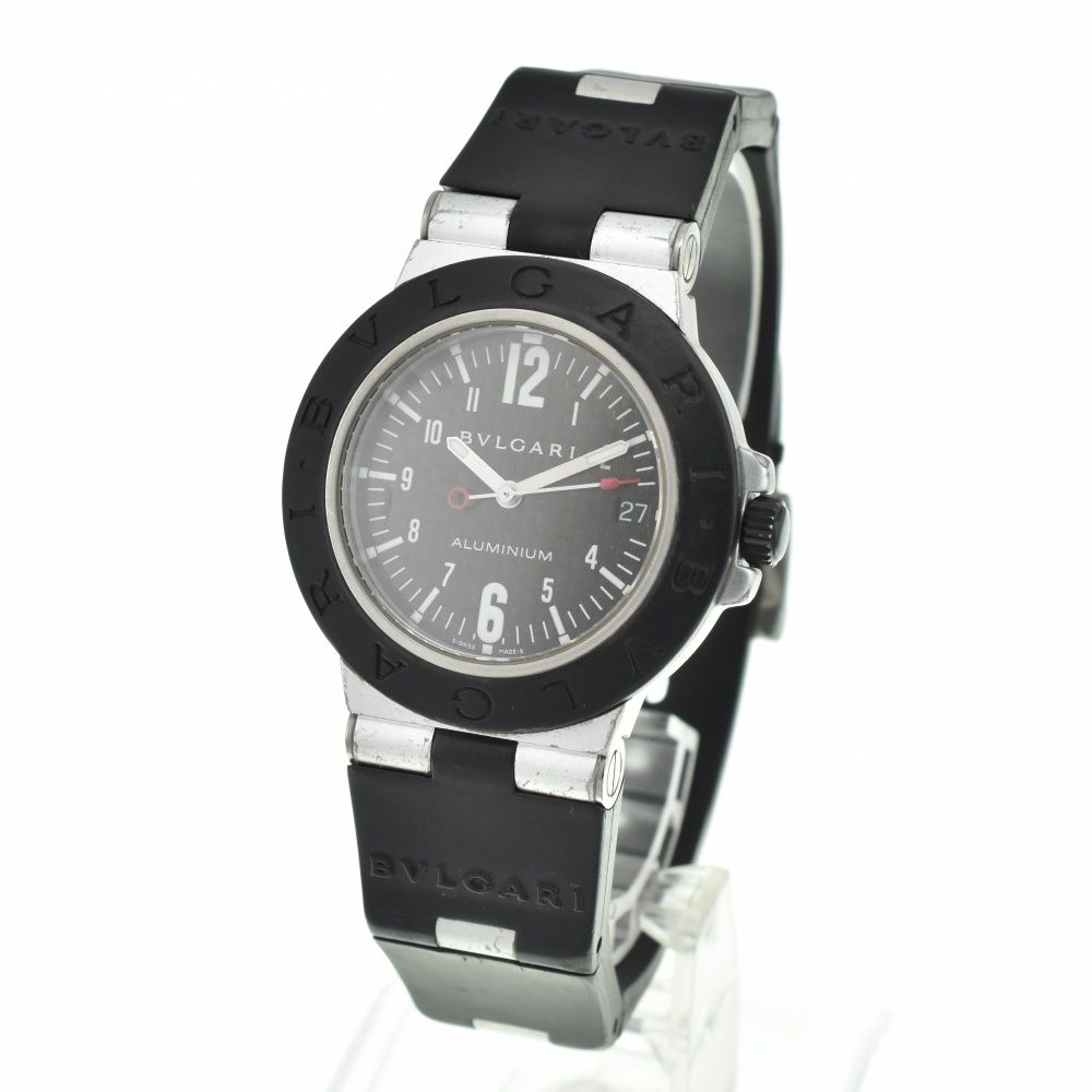 ブルガリ BVLGARI AL38TA アルミニウム アルミニウム|ラバー 自動巻き メンズ N 140770