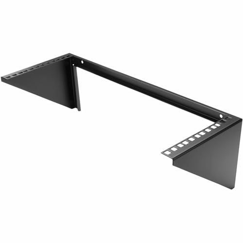 4U_垂直型 StarTech.com スチール製垂直型ラックマウントブラケット 4U/19インチ ウォールマウント型ラックマウントアダプタ 耐荷重57kg RK419WALLV