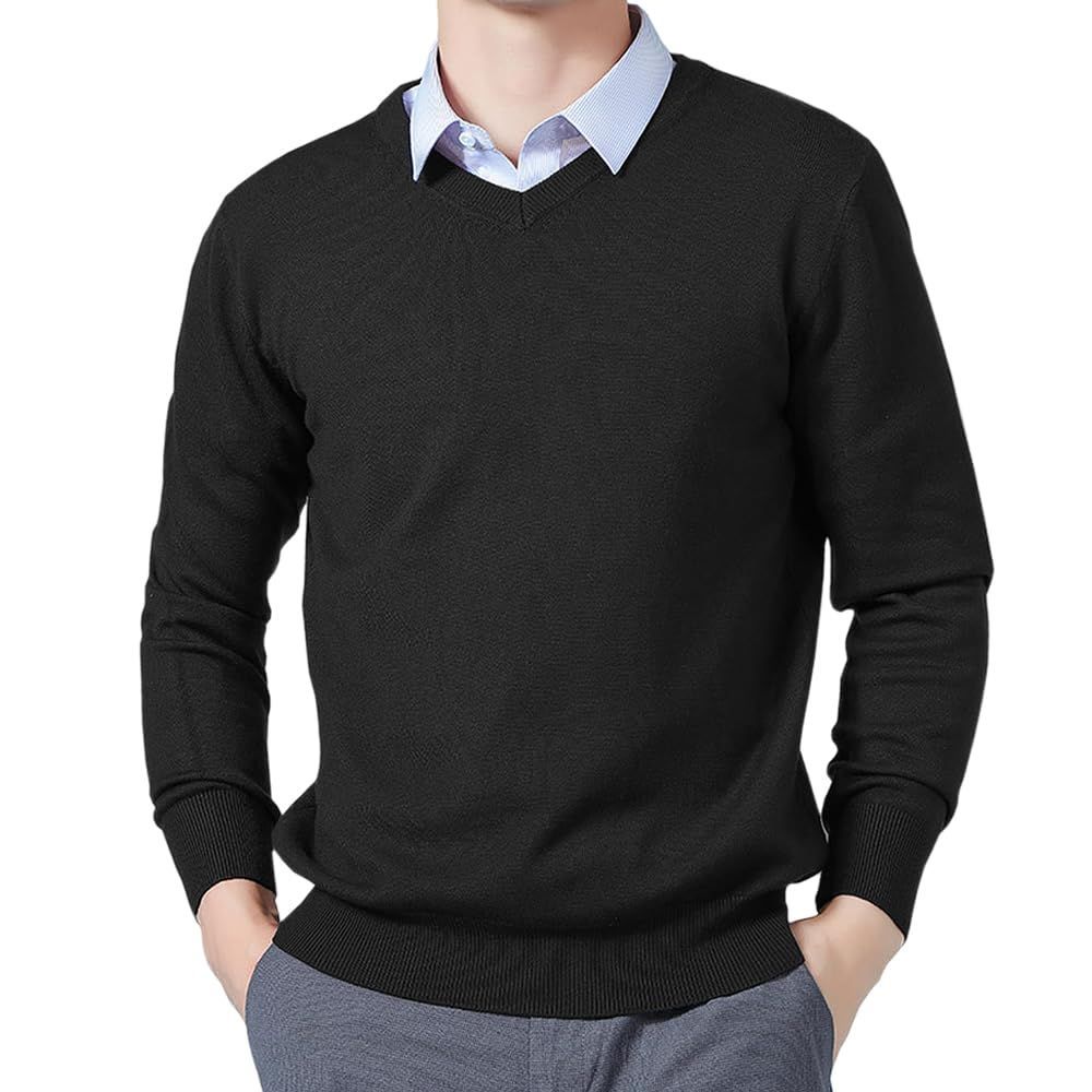 Topsky セーター メンズ 冬服 メンズ vネック ニットセーター ビジネスファッション小物
