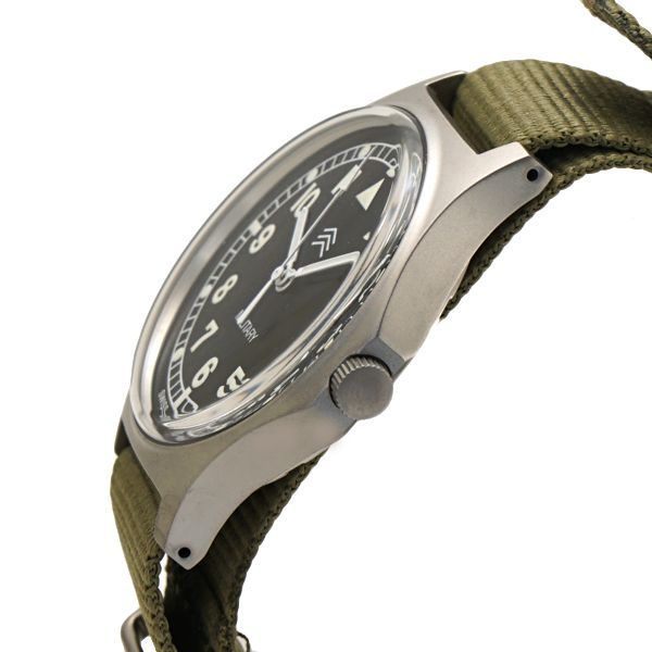 新品】Naval Watch ナバルウォッチ 腕時計 38mm ブラック文字盤 NATO