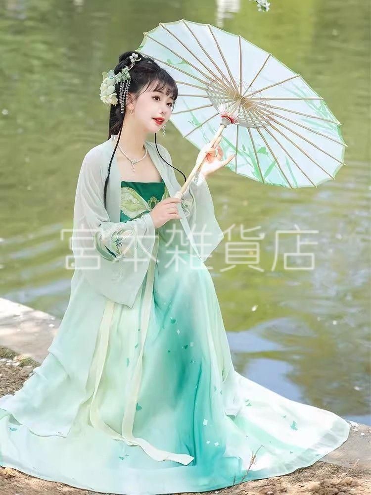 HF-209 豪華刺繍 漢服 かんふく 古風衣装 レトロ風 中華ロリータ コスプレ ワンピース 唐装 仙女服 中華風 美しい刺繍