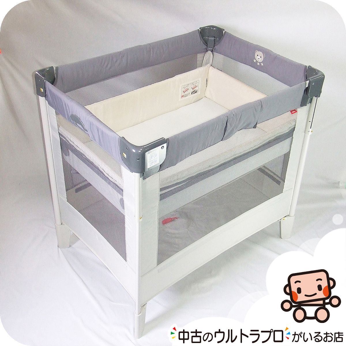 お得っ！厳選中古】美品 ベビーベッド アップリカ