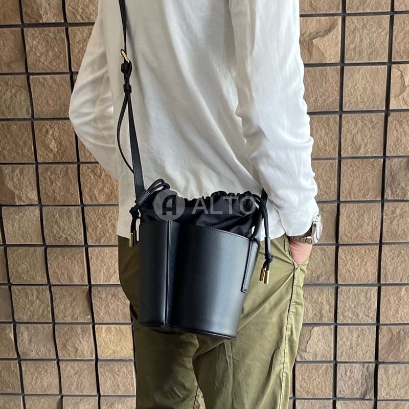 SACAI サカイ レザーS バスケットバッグ S096-02 001 ブラック