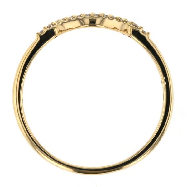 BIZOUX ビズー K18YG ベルソー ダイヤモンド リング ダイヤ 0.07ct 