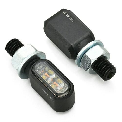 3営業日で発送 デイトナ DAYTONA デイトナ HIGHSIDER ハイサイダー バイク用 LED ウインカー ホワイトポジション付き リトルブロンクス マットブラッ