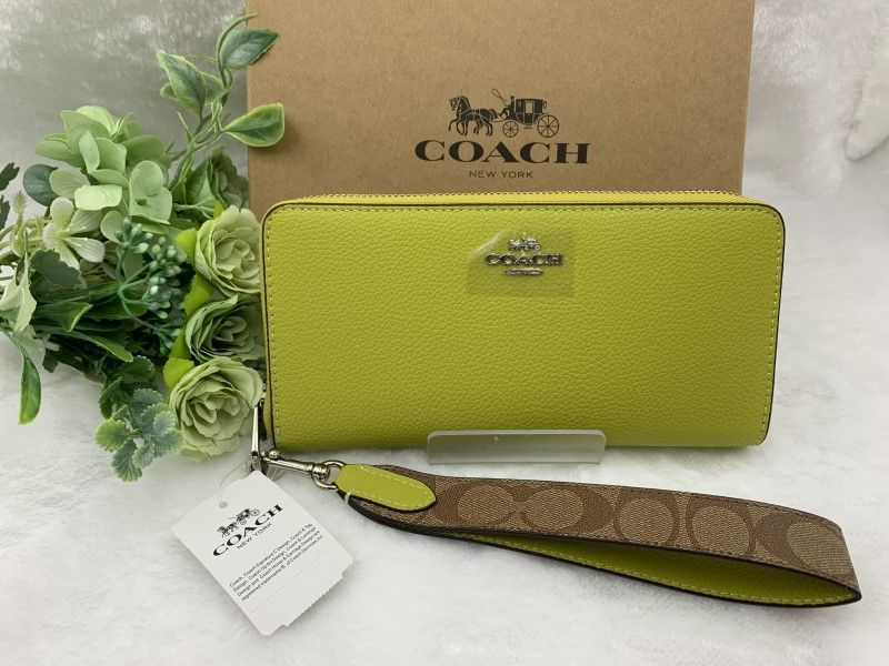 コーチ COACH 財布 長財布 ストラップ付き シグネチャー 