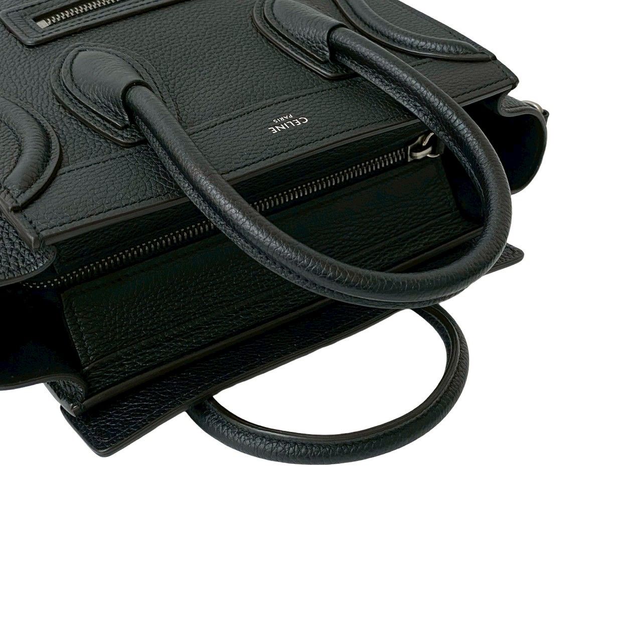 極 美品 袋付き CELINE セリーヌ ラゲージ ナノ ショッパー