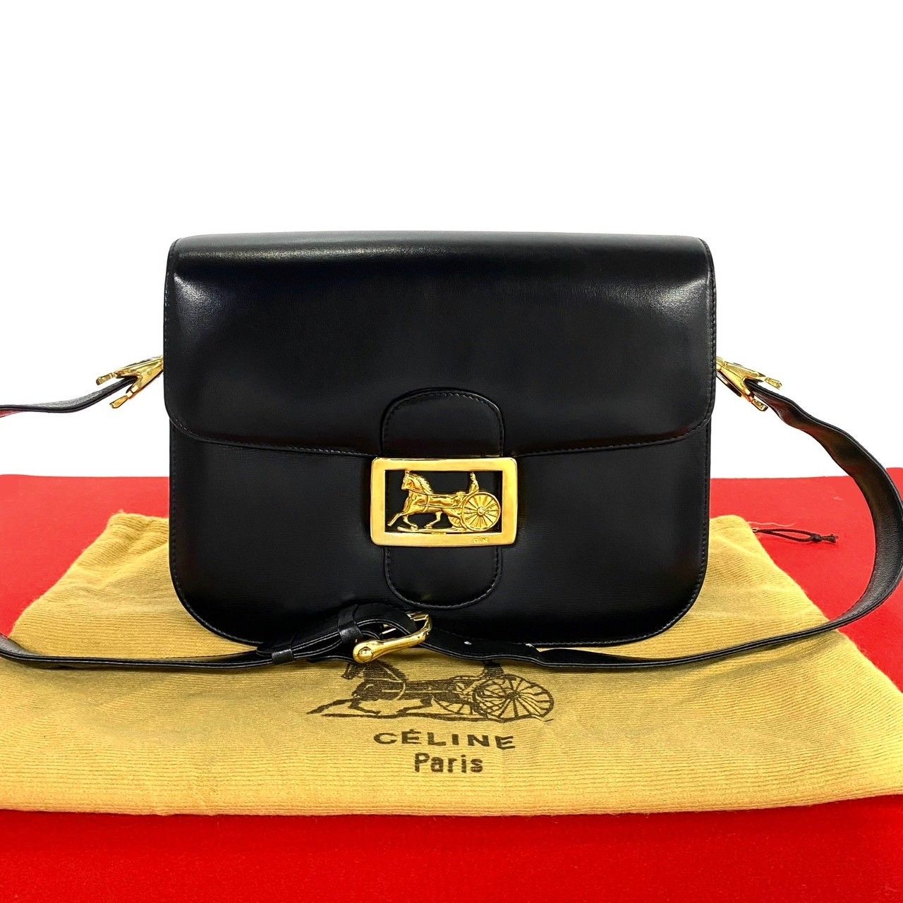 美品 CELINE 馬車金具 ショルダーバッグ 【公式通販】