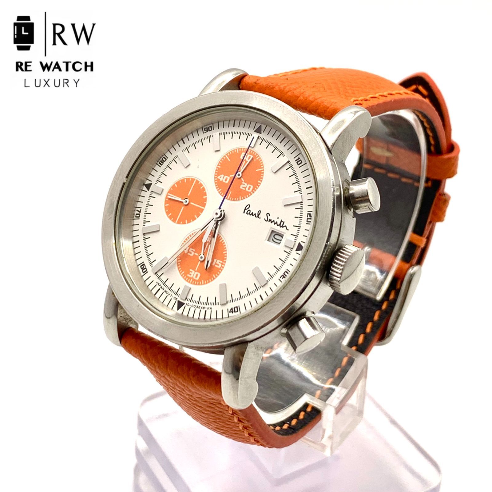 Paul Smith 0610 クロノグラフ 腕時計 オレンジ