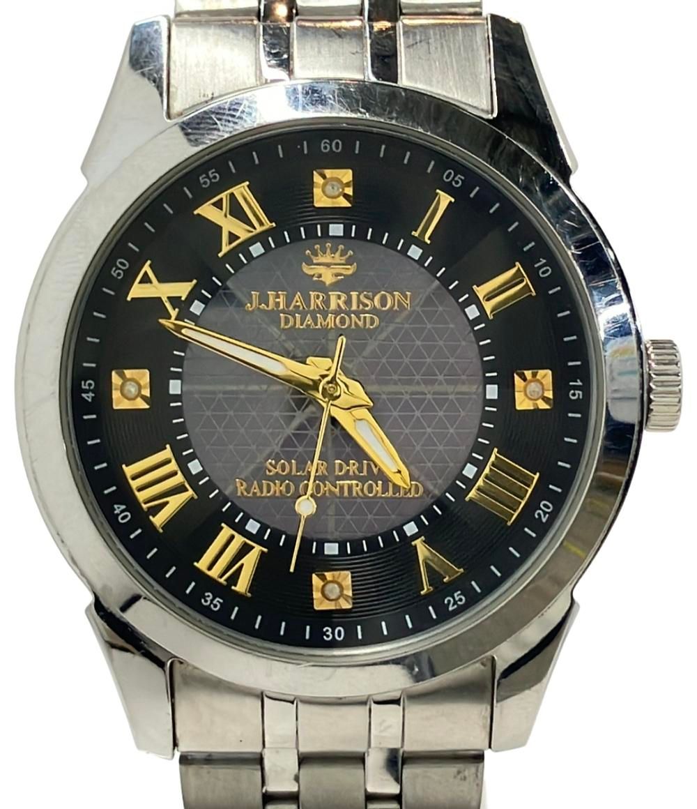ジョン・ハリソン 腕時計 JH-082 ソーラー メンズ J.HARRISON 稼働品 