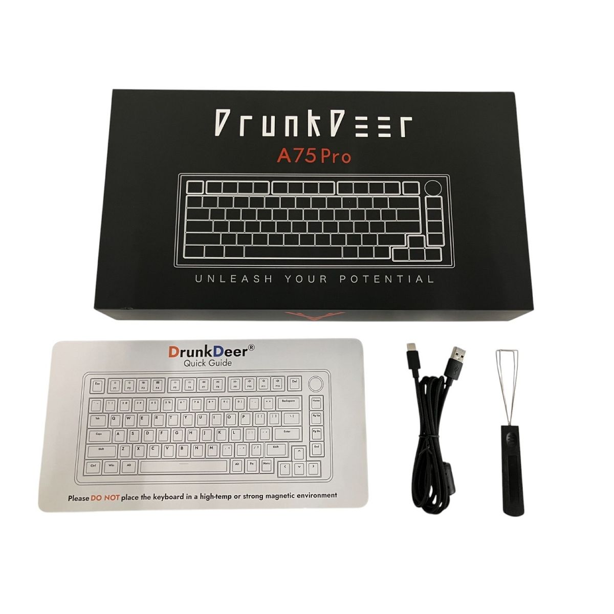 DrunkDeer A75 Pro ゲーミングキーボード PC周辺機器 家電 中古 良好