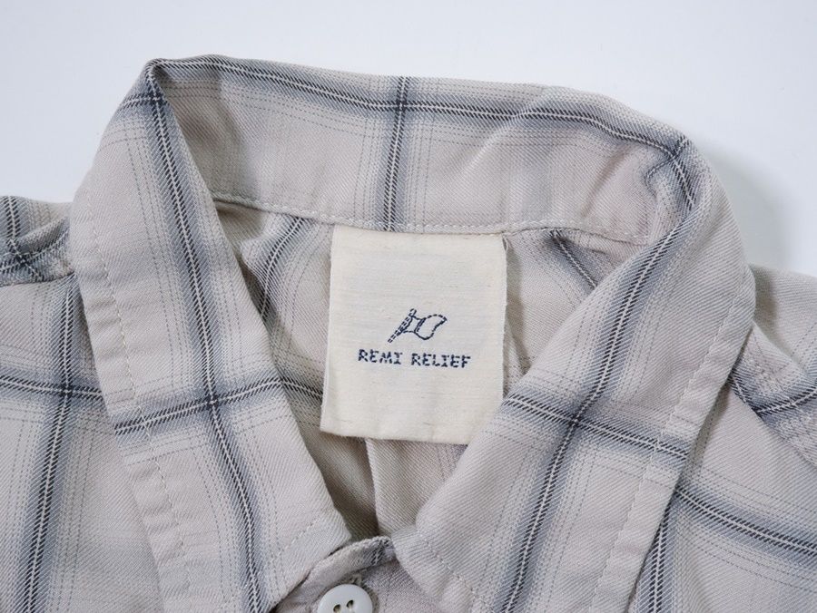 REMI RELIEFレミレリーフ 2023SS L'Appartementアパルトモン別注CHECK 2WAY SHIRT(チェック2wayシャツ)未使用品【フリー】【LSHA72541】 REMI RELIEFレミレリーフ 2023SS L'Appartementアパルトモン別注CHECK