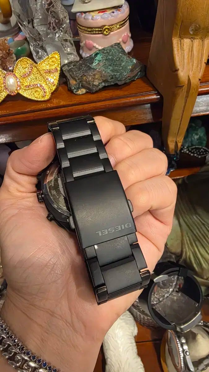 DIESEL ディーゼル ブラック メタル 時計 MEDICALDB_JP