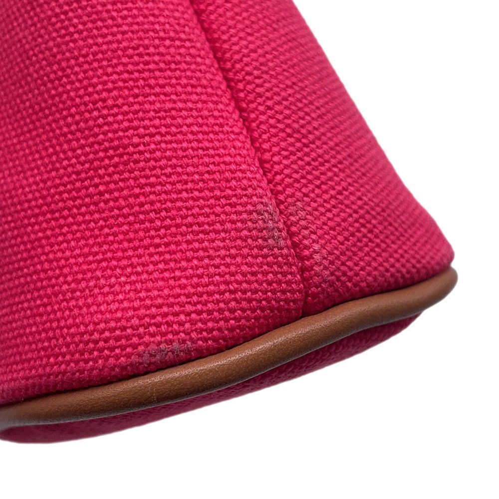 エルメス ポーチ ボリードポーチ ミニ ハイビスカス/シルバー金具  