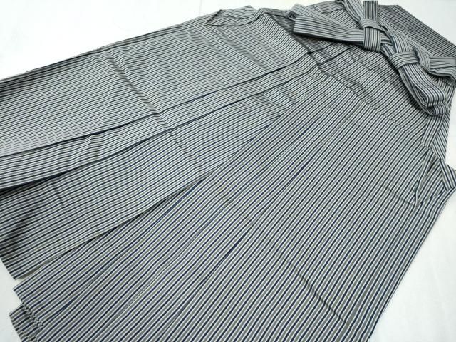 平和屋着物●男性 馬乗り袴 間道 正絹 CAAW8120yc