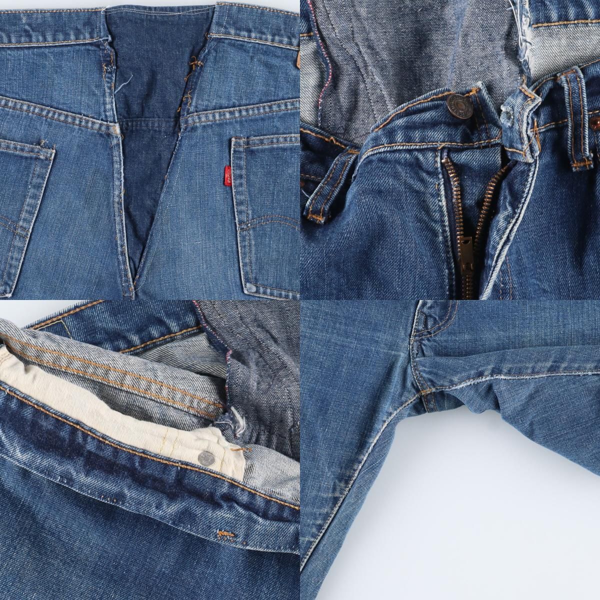 古着 60年代 リーバイス Levi's 505-0217 BIG E ビッグE ウエストリメイク テーパードデニムパンツ USA製  メンズw38/evb002829