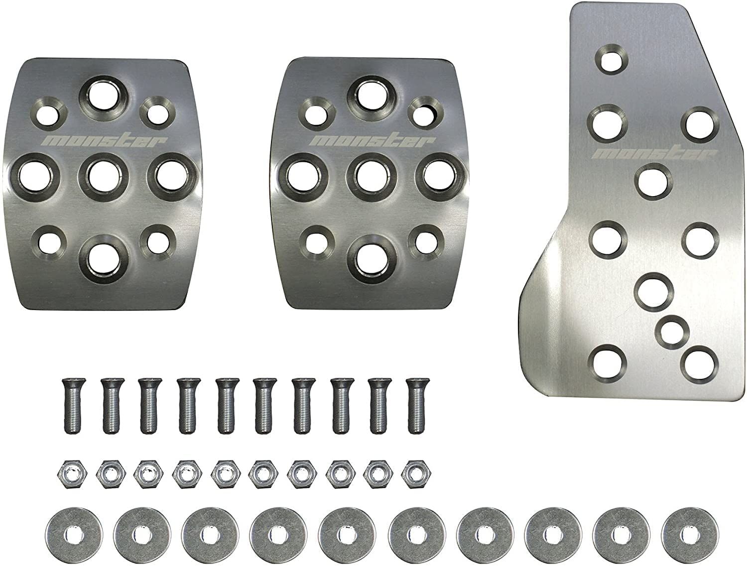 MONSTER SPORT スポーツドライビングペダルカバー クリヤアルマイト スイフトスポーツ ZC31S MT 849500-4650M