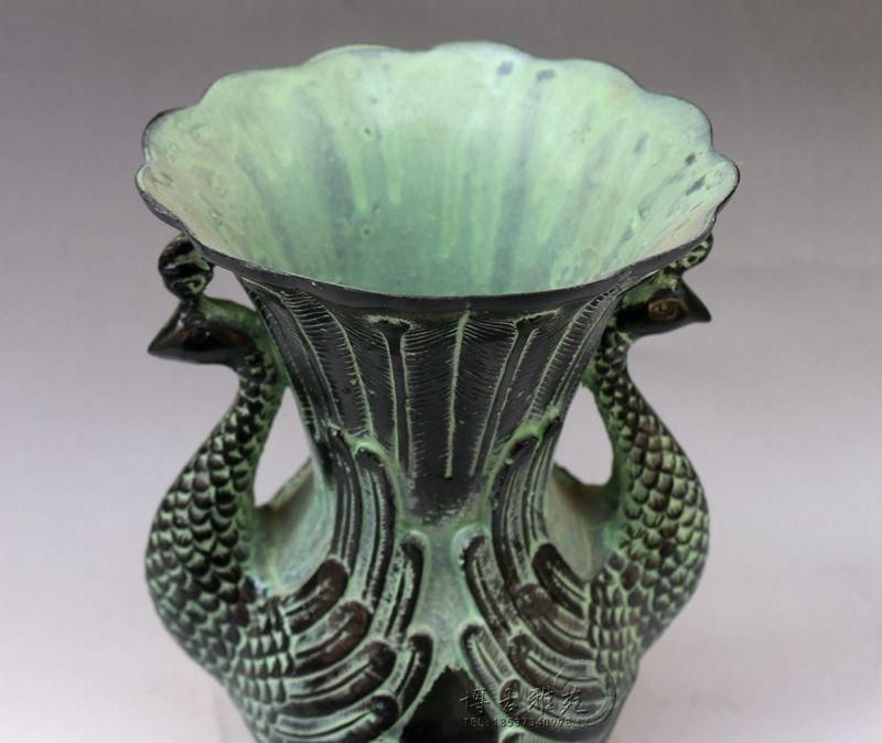 孔雀を模した青銅器花瓶  装飾品 現代工芸品 美術品 置物 孔雀を模した青銅器花瓶 装飾品 現代工芸品 美術品 置物