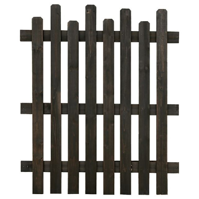 ガーデンガーデン 天然木製 ボーダーフェンス ピケット ミドル 1枚 幅99cm×高さ117cm JSBF-1170