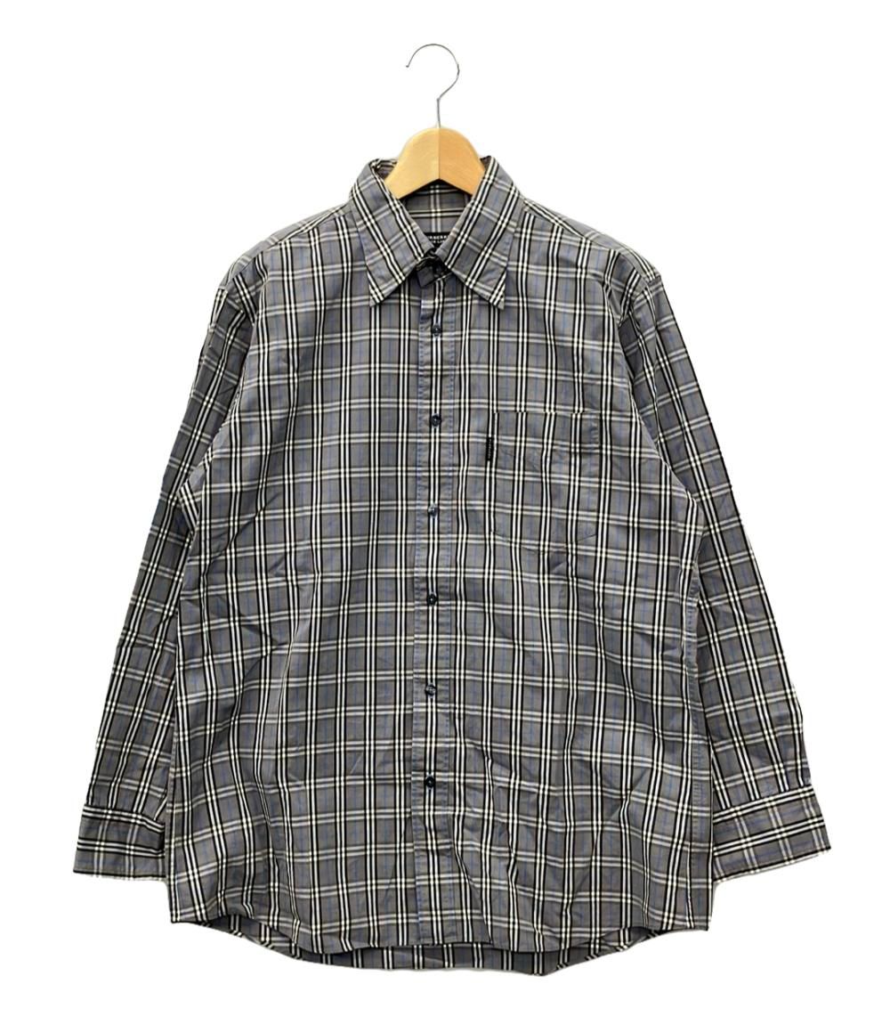 バーバリーブラックレーベル　チェックシャツ