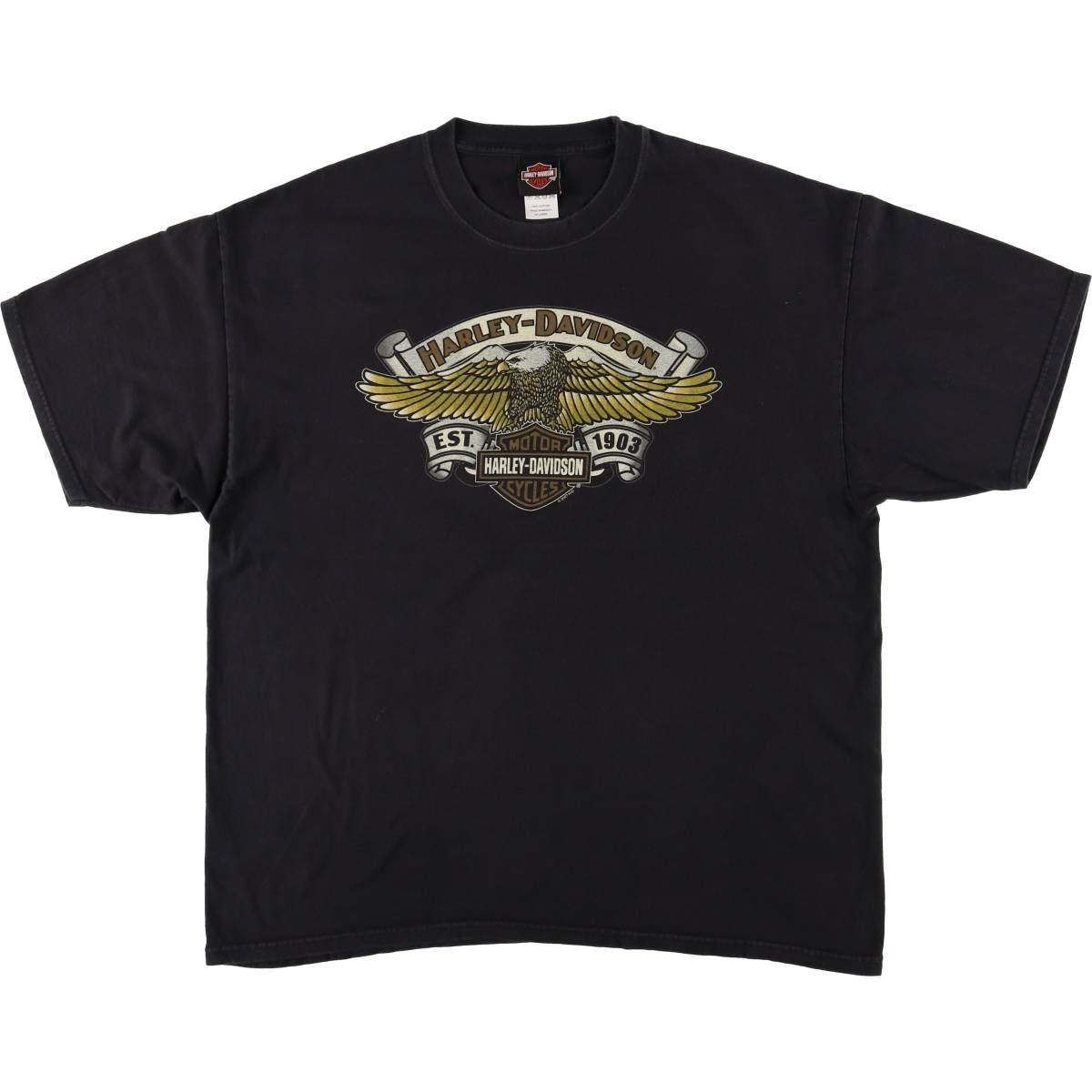 古着 00年代 ハーレーダビッドソン Harley-Davidson 鷲柄 イーグル柄 モーターサイクル バイクTシャツ メンズXXL相当 eaa591502