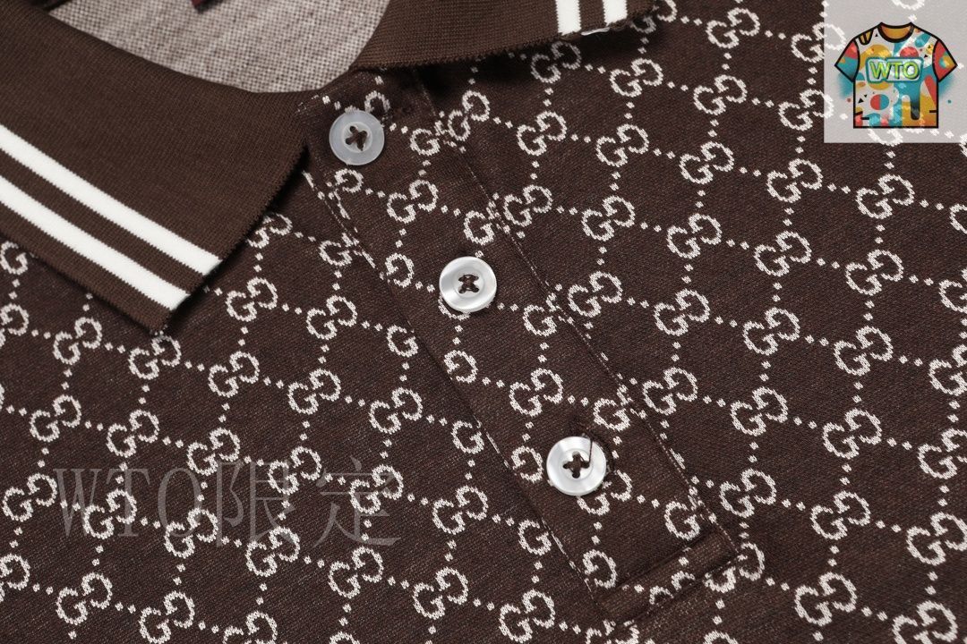 GUCCI ポロシャツ グッチ(GUCCI)グッチ GG インターシャニット ポロシャツ 衣料品