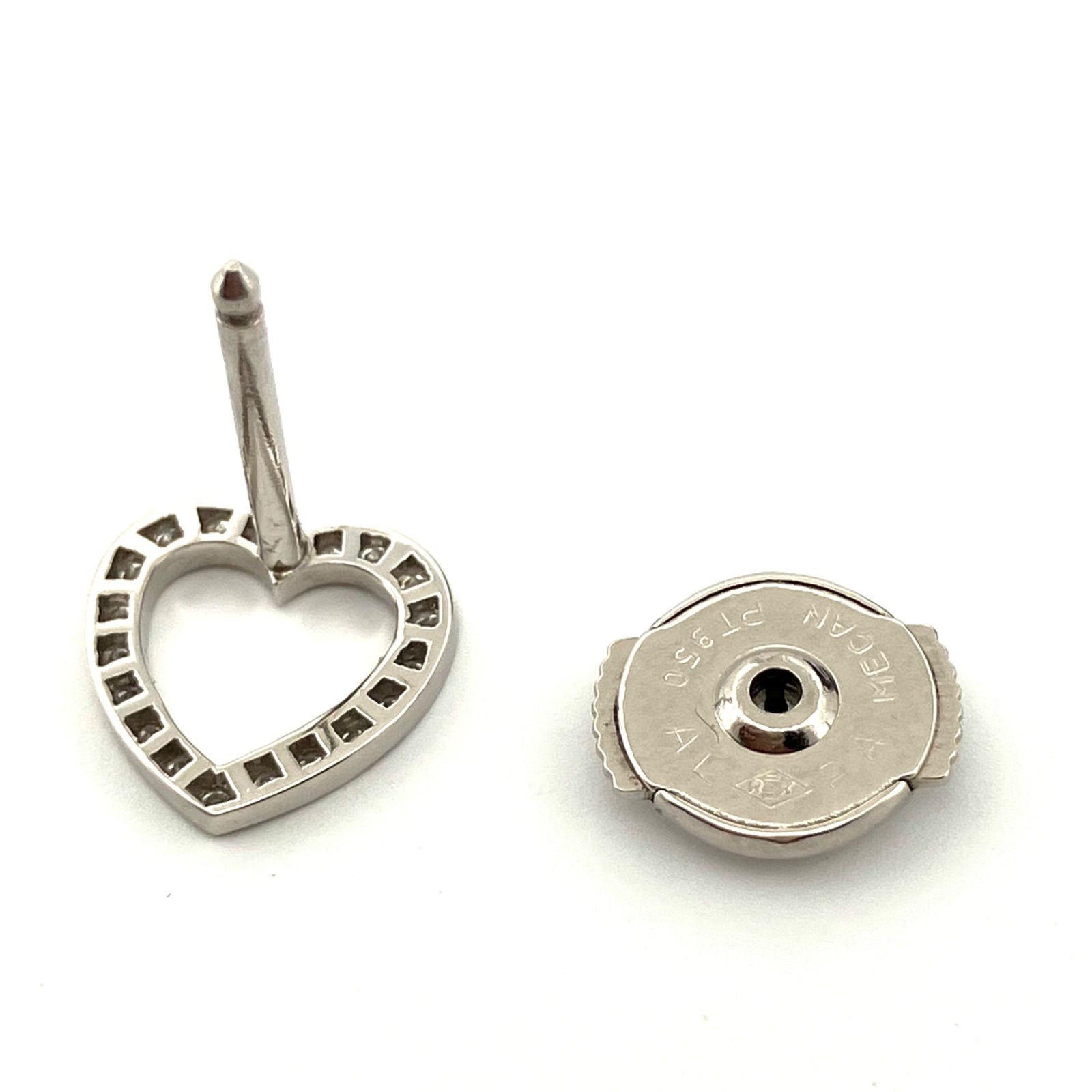 超お買い得品ティファニーpt950 メトロハートダイヤモンドピアス