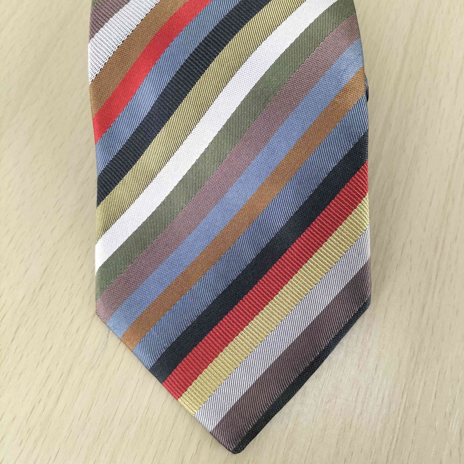 DRIES VAN NOTEN ストライプ ネクタイ 2010頃 ドリスヴァンノッテン DRIES VAN NOTEN 旧タグ マルチカラ