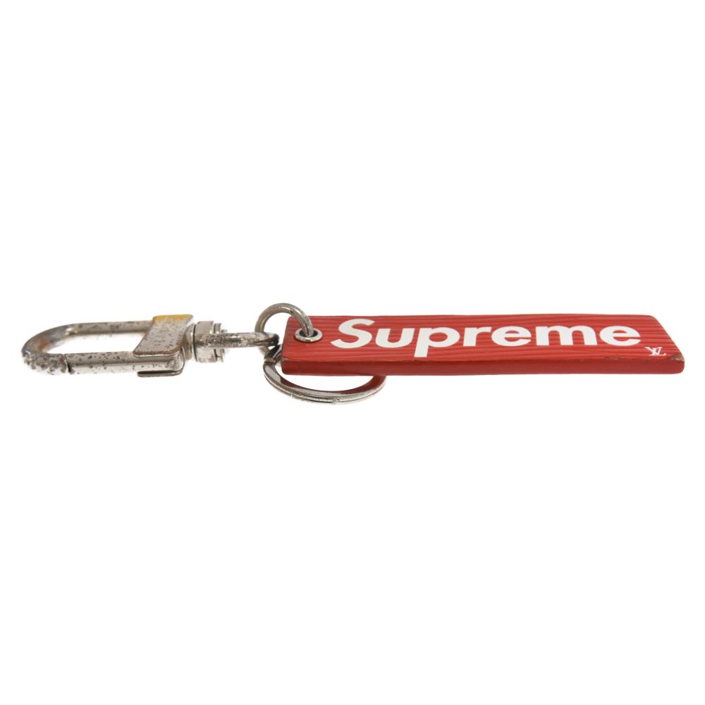 SUPREME (シュプリーム) ×Louis Vuitton 17AW LV Down Town Tab Charm MP2074 ×ルイヴィトン  ダウンタウンタブチャーム エピ キーホルダー キーリング レッド - メルカリ