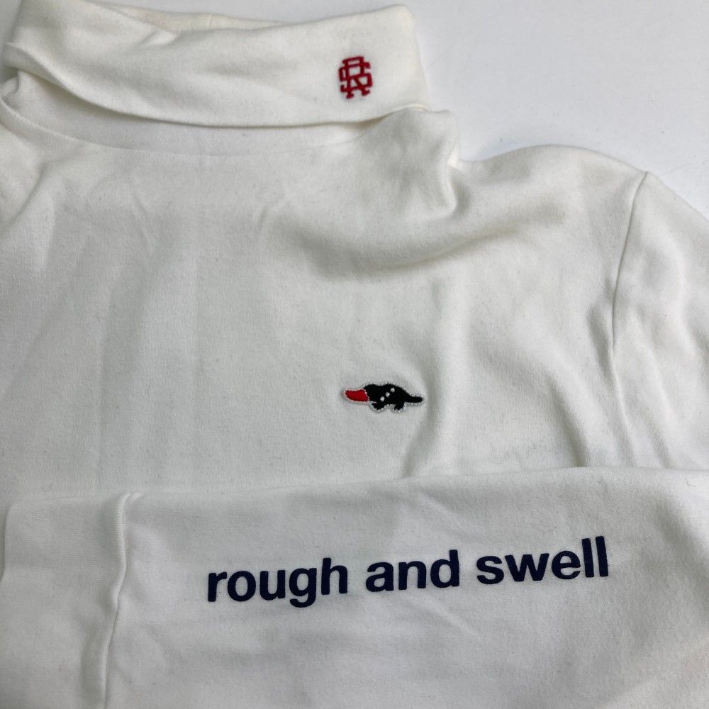 ROUGH & SWELL ラフアンドスウェル 長袖タートルネックシャツ M 白