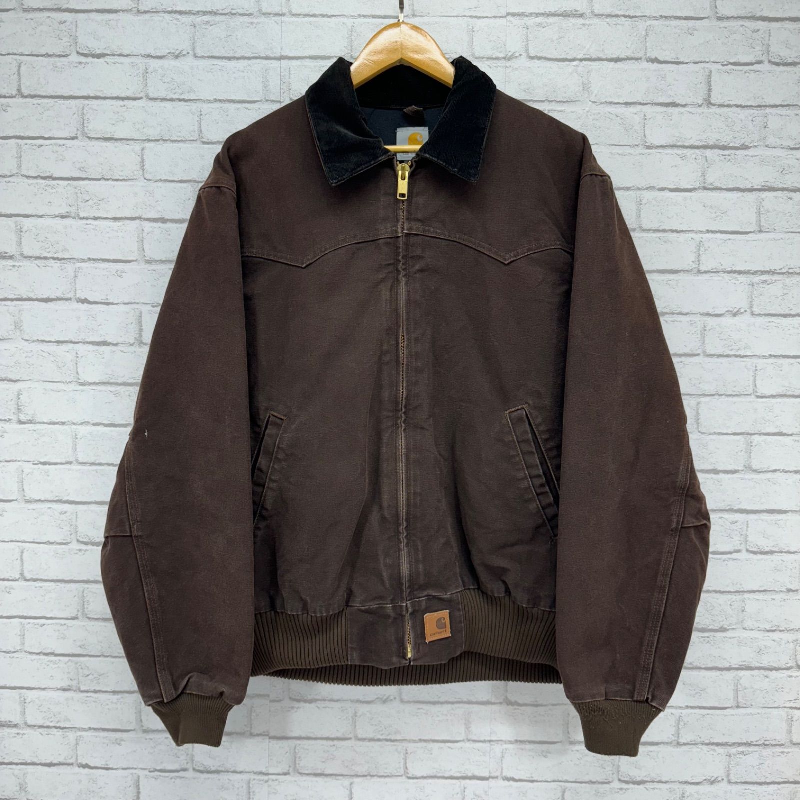 古着 サンタフェジャケット ダック90s デトロイト vintage キッズ 古着 90s Carhartt 裏地キルティング ウエスタン ヨーク