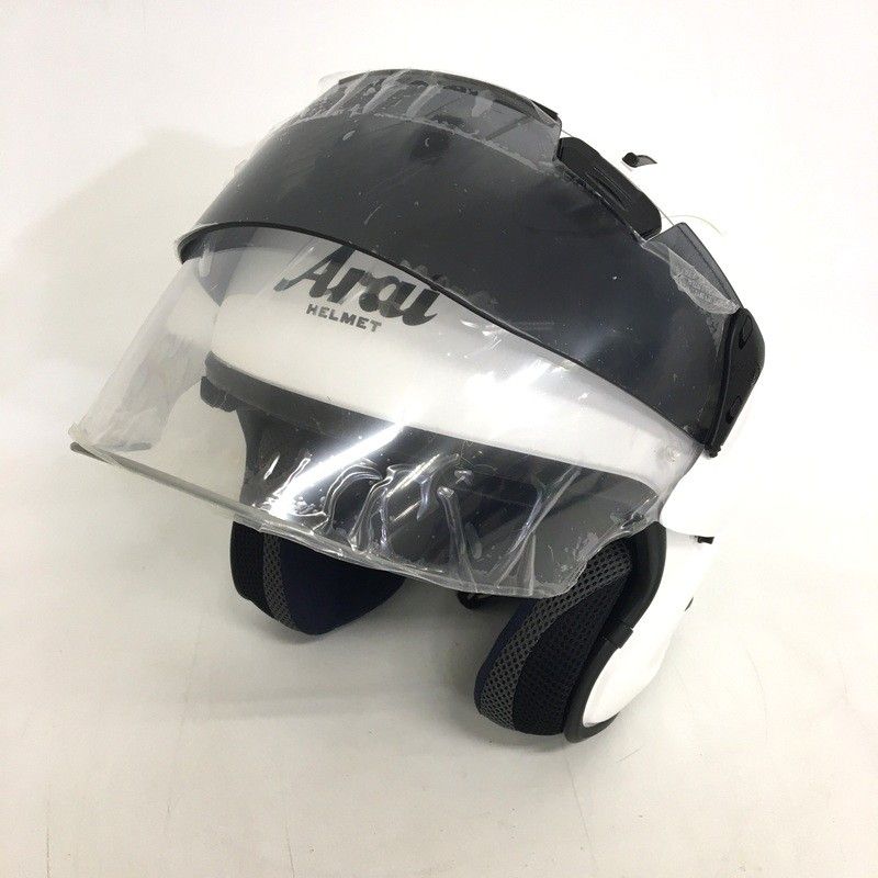 Arai アライ VZ-RAM ジェットヘルメット 除菌消臭済 Sサイズ グラスホワイト オートバイ ツーリング ライディング バイカー バイク用品 TA3522