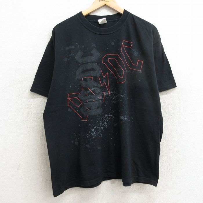 XL/古着 半袖 ビンテージ ロック バンド Tシャツ メンズ 00s AC/DC コットン クルーネック 黒 ブラック 24apr05 中古 -  メルカリ