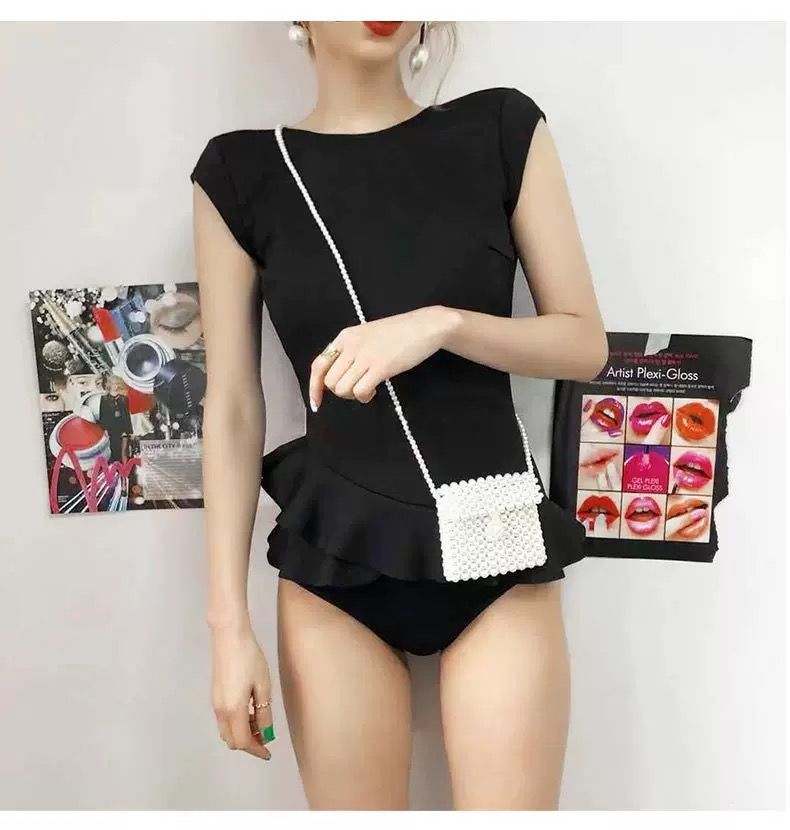 メルカリshops お腹隠しやせつなぎ温泉水着a225