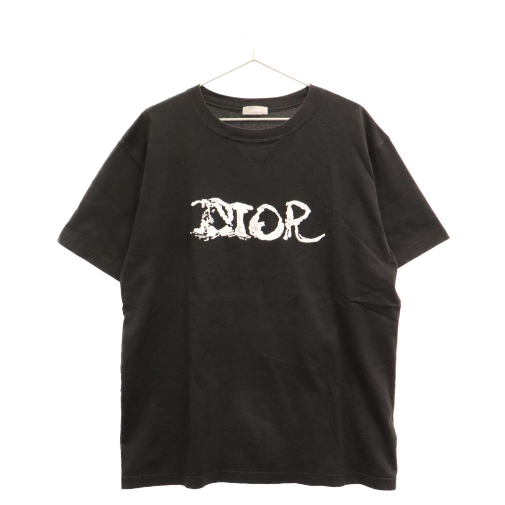 DIOR (ディオール) 21AW×Peter Doig Oversized Tee ピータードイク エンブロイダリーロゴ 半袖Tシャツ ブラック  143J685C0677 - メルカリ