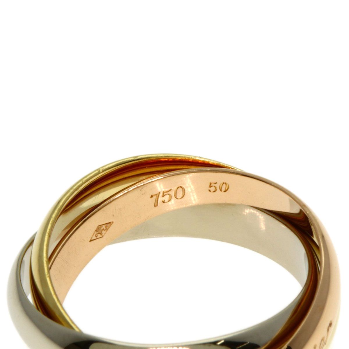 CARTIER カルティエ トリニティ 50 リング 指輪 K18YG K18PG K18WG レディース FORTGASGNV_COM_BR