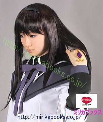 公式ソウルジェム付 まどマギ 暁美ほむら コスプレ衣装 Mサイズ 盾ウィッグ付 公式ソウルジェム付 まどマギ 暁美ほむら コスプレ衣装 Mサイズ