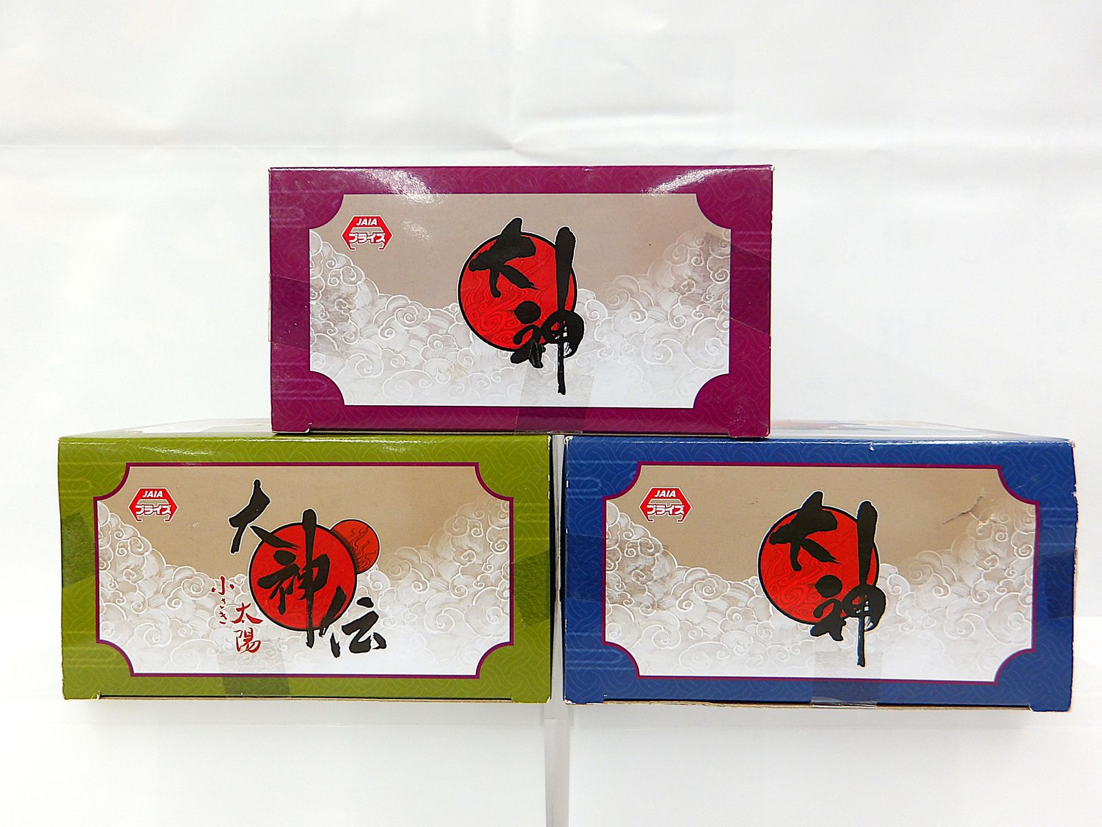 大神&大神伝 ぬーどるストッパー ぷち弐 全3種set オキクルミ/チビテラス/アマテラス 中古 大神 ＆大神伝 ぬーどるストッパー ぷち弐 全3種セット